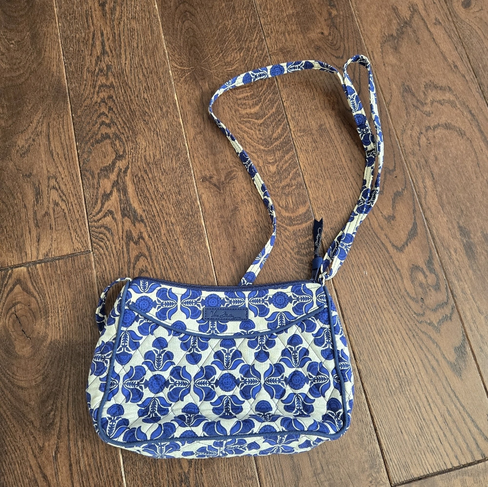 Vera Bradley Blue Floral Crossbody Bag